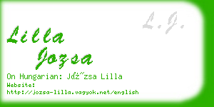 lilla jozsa business card